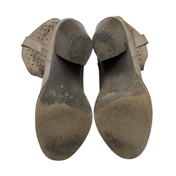 FrancescoMilano Tan Leather Western Heeled Boots - Picture 7 of 7